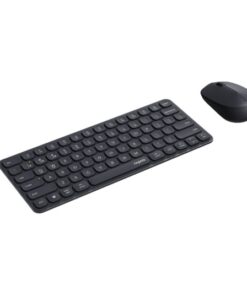 RAPOO X9010M Multi-mode Aluminium Base, Wireless Ultra-slim Combo Set, up to 12 Months Battery, Bluetooth or 2.4Ghz. Office Business Retail Grey