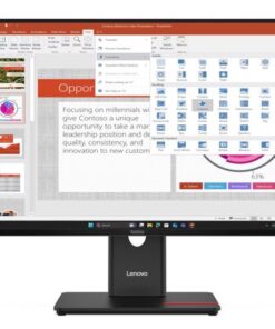 LENOVO ThinkVision T27i-40 27' FHD IPS Monitor 120Hz 1920x1080 16 9 Height Adjustable Tilt Swivel Pivot USB-C 15W PD 3xUSB-A DP HDMI VGA ~63A4MAR1AU