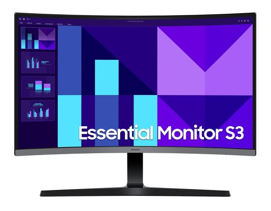 Samsung 27' S39GD FHD 1800R Curved Monitor 1920X1080 16 9 VA 100Hz 4ms 250cd /m2 D-Sub HDMI Tilt VESA Headphone Eye Saver Mode Black 3YR WTY