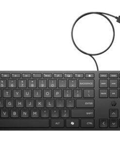 HP Wired 320K Full-Sized Keyboard - Compatible with Windows 10, Desktop PC, Laptop, Notebook USB Plug and Play Connectivity, Easy Cleaning 1YR WTY