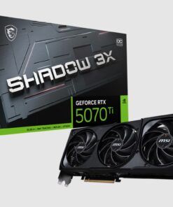 MSI nVidia GeForce RTXâ„¢ 5070 Ti 16G SHADOW 3X OC, PCI ExpressÂ® Gen 5, Boost  2482 MHz, CUDA 8960 Units, 16GB GDDR7, HDMIâ„¢ x 1