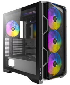 Antec AX1000 ARGB E-ATX ATX Micro-ATX ITX LED Control button USB3.0 x2 Type-C 3.2 Gen2 x1 Tempered Glass Side Panel Mid-Tower Gaming Case