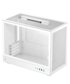 DeepCool CH160 PLUS WH Portable Micro-ATX Compact Case, USB3.0Ã—2, Gen2 Type-C x1, Audio /MicÃ—1