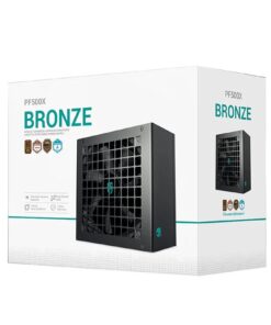 DeepCool PF500X 500W Gamer Storm 80+ Bronze / Cybenetics ATX Power Supply 120mm Fan, Japanese and Taiwanese Capacitors, DC to DC, ATX12V V2.52