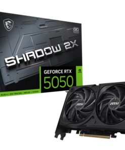 MSI nVidia GeForce RTX 5050 8G SHADOW 2X OC, Boost  2602 MHz, CUDA 2560 Units, 8GB GDDR6, HDMIâ„¢ x 1 (embargo)