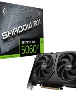 MSI nVidia GeForce RTX 5060 Ti 8G SHADOW 2X OC PLUS, Boost  2482 MHz, CUDA 8960 Units, 8GB GDDR7, HDMIâ„¢ x 1 (embargo)