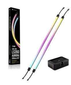 Corsair iCUE LINK LS350 Aurora RGB Light Strips - 350mm Kit- 350Ã—10Ã—10mm, magnetic mount, black, addressable LEDs