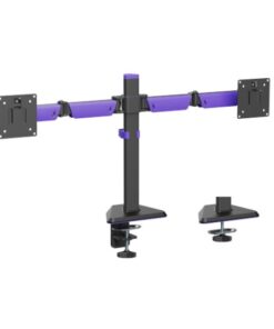 Brateck LDT89-C024 Matte Black Amethyst Articulating Gaming Dual Monitor Arm, Fit Screen Size  17'-32', Screen Quantity  2 (LS)