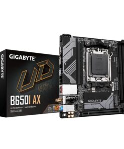 Gigabyte B650I AX Motherboard 2x DDR5~96GB,1x PCIe x16, 1x M.2, 2x SATA 6, 3x USB 3.2, 1x USB-C, 4x USB 2.0