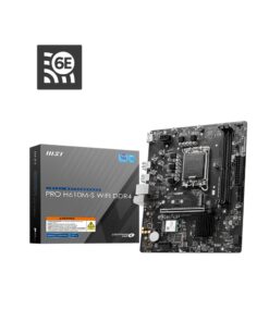 MSI PRO H610M-S WIFI DDR4 Intel LGA 1700 mATX Motherboard 2x DDR4~64GB,1x PCIe x16,1x PCIe x1,1x M.2,2x SATA 6G,8x USB2.0