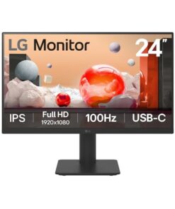 LG 24' IPS Full HD Monitor with USB-C 23.8' FHD IPS, 100Hz, 5ms, 250 nits, 16 9, NTSC 72%, USB-C 65W PD Monitor