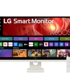 LG 31.5' 4K UHD Smart Monitor with webOS, USB-C PD 65W, AirPlay 2, Screen Share, Bluetooth, Magic Remote support, and tilt adjustable stand