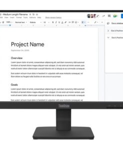 LENOVO ThinkVision S22-4E 21.5' FHD IPS Monitor 1920x1080 100Hz 16 9 4ms Anti-Glare Titl VGA HDMI VESA 3yr wty Black