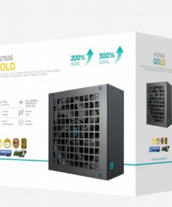DeepCool PQ750G 750W Gamer Storm 80+ Gold /Cybenetics Fully Modular ATX Power Supply 120mm Fan, Japanese Capacitors, DC to DC, ATX12V V3.1,