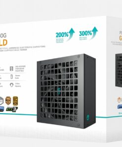DeepCool PQ850G 850W Gamer Storm 80+ Gold /Cybenetics Fully Modular ATX Power Supply 120mm Fan, Japanese Capacitors, DC to DC, ATX12V V3.1,