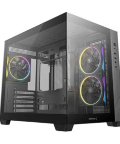 DeepCool CG330 3F M-ATX, Support BTF back-plug motherboard, USB3.0 x1,USB2.0 x2,Audio x1,Pre-installed with 3 PWM ARGB fans