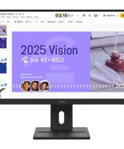 LENOVO ThinkVision E27Q-40 27' 100Hz QHD IPS Monitor 2K 2560x1440 16 9 4ms Tilt Swivel Pivot Height Adjust 2xHDMI DP VESA 3yr WTY Black ~63ECGAR2AU