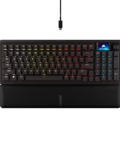 Corsair Vanguard 96 Mechanical Gaming Keyboard, CORSAIR MLX Plasma, 8kHz, NKRO, 8MB, USB3.0, magnetic wrist rest, MLX Plasma switches, wired