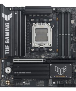 ASUS AMD TUF GAMING B650EM-PLUS WIFI (AM5) Micro-ATX Motherboard, DDR5(4x), 12+2+1 Power Stages, PCIe 5.0, 3x M.2, Front USB-C, 2.5Gb LAN, Wi-Fi 6E