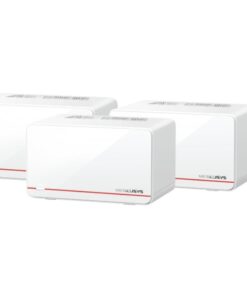 Mercusys Halo H37BE(3-pack) BE6500 Whole Home Mesh Wi-Fi 7 System, 688 Mbps at 2.4 GHz, 5760 Mbps at 5 GHz, MLO, 4096-QAM, OFDMA, EHT160 on 5GHz