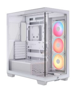 Corsair 3500X LX-R RGB iCUE LINK Mid-Tower PC Case - White, E-ATX, Side 360mm Rad, Glass Panels, USB-C, RS ARGB Fans, 425mm GPU, iCUE LINK Ready
