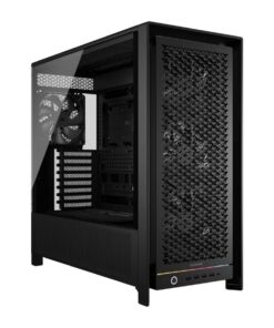 Corsair FRAME 5000D RS HIGH-AIRFLOW MID-TOWER PC CASE - BLACK, ATX, 450mm GPU, 175mm CPU cooler, 360mm rad, 4x RS140, 1x USB-C 3.2 Gen2