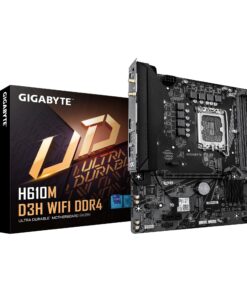 Gigabyte H610M D3H WIFI DDR4 Intel LGA 1700 , 2x DDR4 ~64GB, 1 x HDMI, 1x PCI x16, 1x PCI=E x1,1x M.2, 4x SATA, 4x USB3.2, 2x USB 2