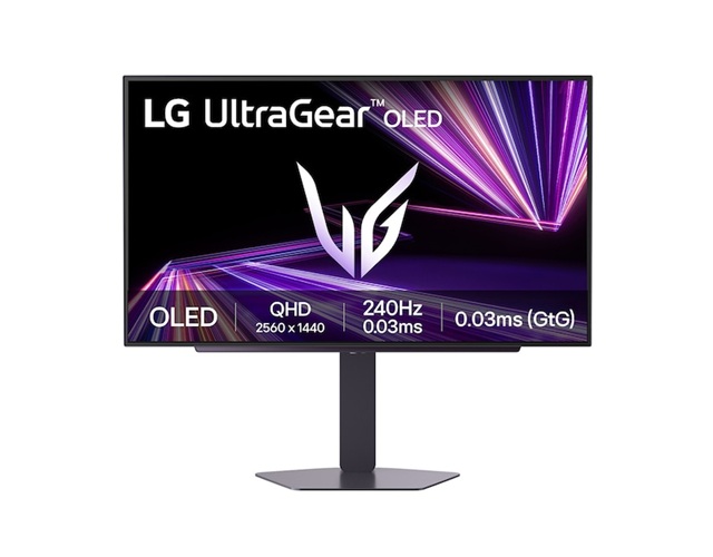 LG 27'UltraGearâ„¢ GX7 27-inch 240Hz OLED QHD Gaming Monitor 27GX704A DisplayHDRâ„¢ True Black 400, 0.03ms (GtG), Glare Panel