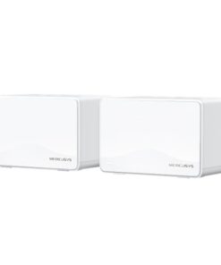 Mercusys Halo H25BE(2-pack) BE3600 Whole Home Mesh Wi-Fi 7 System, 460 mÂ², 688 Mbps at 2.4 GHz, 2880 Mbps at 5 GHz, MLO, 4096-QAM, OFDMA, EHT160 on 5