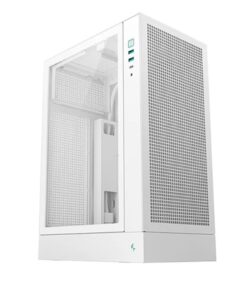 DeepCool CH170 PLUS WH Vertical Micro-ATX Compact Case, USB3.0Ã—2, Gen2 Type-C x1, Audio /MicÃ—1