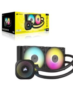 Corsair iCUE LINK TITAN 240 RX RGB AIO Liquid CPU Cooler - Black, 73.5 CFM, 2100 RPM, Aluminum Radiator, Copper Cold Plate, Intel /AMD support