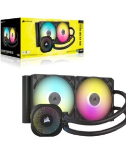 Corsair iCUE LINK TITAN 280 RX RGB AIO Liquid CPU Cooler - Black, 94.7 CFM, 1700 RPM, Aluminum Radiator, Copper Cold Plate, Intel /AMD Support
