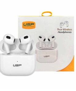 USP True Wireless Earphones /Headphones White BT241 - Smart Touch Controls, Noise Isolation, Ergonomic Fit, Bluetooth v5.0, 240 mAh,2 Years Warranty