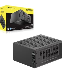 Corsair HX1000i SHIFT Fully Modular Platinum ATX Power Supply, ATX 3.1, 8x PATA, 2x EPS, 8x SATA, 4x PCIe, DSP, fully modular, 140mm FDB fan, 10yr WTY