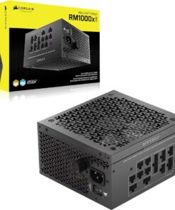 Corsair RM1000x SHIFT Fully Modular ATX Power Supply (AU), 1000W, ATX 3.1, Gold efficiency, FDB 140mm fan, fully modular, zero RPM, 10yr warranty