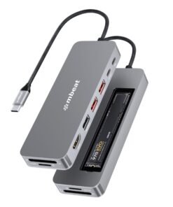 mbeatÂ® mbeat Elite 9-in-1 USB-C Multiport Hub with Built-in M.2 NVMe SSD Enclosure