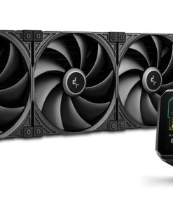 DeepCool SPARTACUS 420 Fully Customisable 6th Gen Liquid Cooler, Thick Tracking Balancing Fans, 3.4' IPS LCD