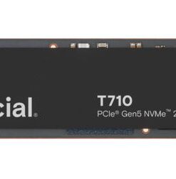 Crucial T710 1TB PCIe Gen5 NVMe 2280 SSD - 14900 /13700 MB /s R /W 600TBW 2.2M IOPs 1.5M hrs MTTF with DirectStorage for Intel and AMD 5yrs