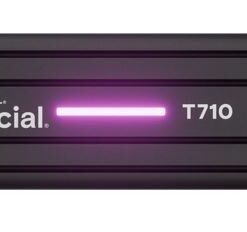 Crucial T710 2TB PCIe Gen5 NVMe 2280 SSD w Heatsink - 14500 /13800 MB /s R /W 1200TBW 2.3M IOPs 1.5M hrs MTTF with DirectStorage for Intel and AMD 5yrs