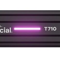 Crucial T710 4TB PCIe Gen5 NVMe 2280 SSD w Heatsink - 14500 /13800 MB /s R /W 2400TBW 2.3M IOPs 1.5M hrs MTTF with DirectStorage for Intel and AMD 5yrs