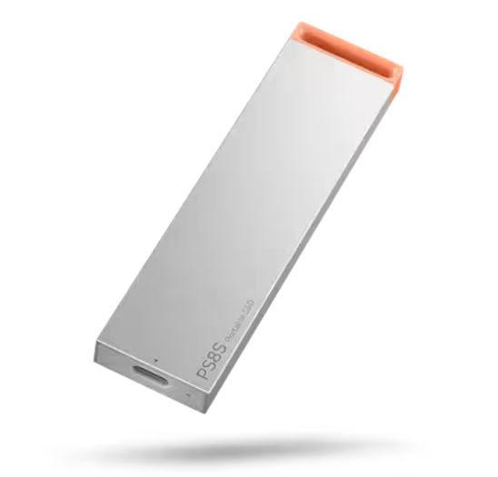 Lenovo PS8S 1TB External Portable SSD ~1050MB /s USB3.2 Gen2 USB-C Stylish Metal Body Lightweight 40g Durable for PC MAC PS4 Xbox Android iPad Pro