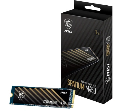 MSI SPATIUM M480 PRO PCIe 4.0 NVMe M.2 1TB SSD, 1GB DDR4, Sequential Read up to 7400MB /s, Sequential Write up to 6000MB /s, 700 TBW, 5 Year Warranty