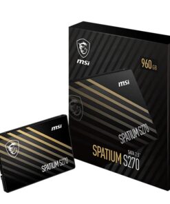 MSI SPATIUM S270 SATA 2.5' 960GB, PHISON S11, 3D NAND, SATA III 6Gbps, Sequential Read up to 500MB /s, Sequential Write up to 450MB /s, 250 TBW, 5Y WTY