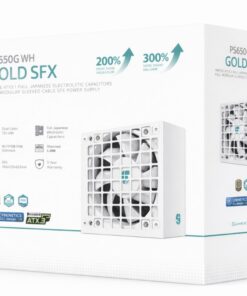 DeepCool PS650G WH 650W Gamer Storm SFX ,Full Japanese Electrolytic Capacitors, Cybenetics Platinum  /PPLP Gold, Fluid Dynamic Bearing
