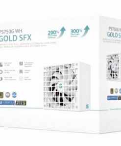 DeepCool PS750G WH 750W Gamer Storm SFX ,Full Japanese Electrolytic Capacitors, Cybenetics Platinum  /PPLP Gold, Fluid Dynamic Bearing