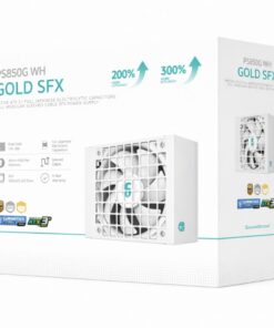 DeepCool PS850G WH 850W Gamer Storm SFX ,Full Japanese Electrolytic Capacitors, Cybenetics Platinum  /PPLP Gold, Fluid Dynamic Bearing