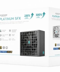 DeepCool PS850P 850W Gamer Storm SFX12V V4.1 and ATX12V V3.1M Full Japanese Electroyltic Capacitors, Cybenetics Platinum /PPLP 115V Platinum
