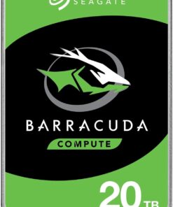 Seagate 20TB 3.5' Barracuda, SATA 6Gb /s, CMR, 7200RPM, 512MB Cache, 512e, HDD, 2 Years Warranty