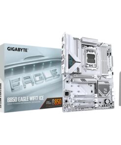 Gigabyte B850 EAGLE WF7 ICE, AMD AM5, 4 x DDR5 up to 256 GB, 1 x HDMI, 4 x PCI Express x16, 3 x M.2, 6 x USB 3.2, 2.5GbE LAN