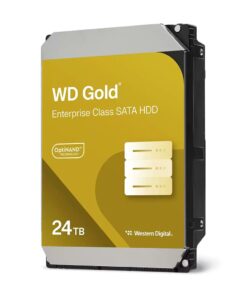 Western Digital Gold Enterprise Class SATA HDD - 24TB, 3.5', SATA 6Gb /s, 7200 RPM, CMR, up to 291MB /s, 512MB cache, 5Years warranty